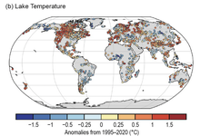 Lake surface water temperature from BAMS 2023