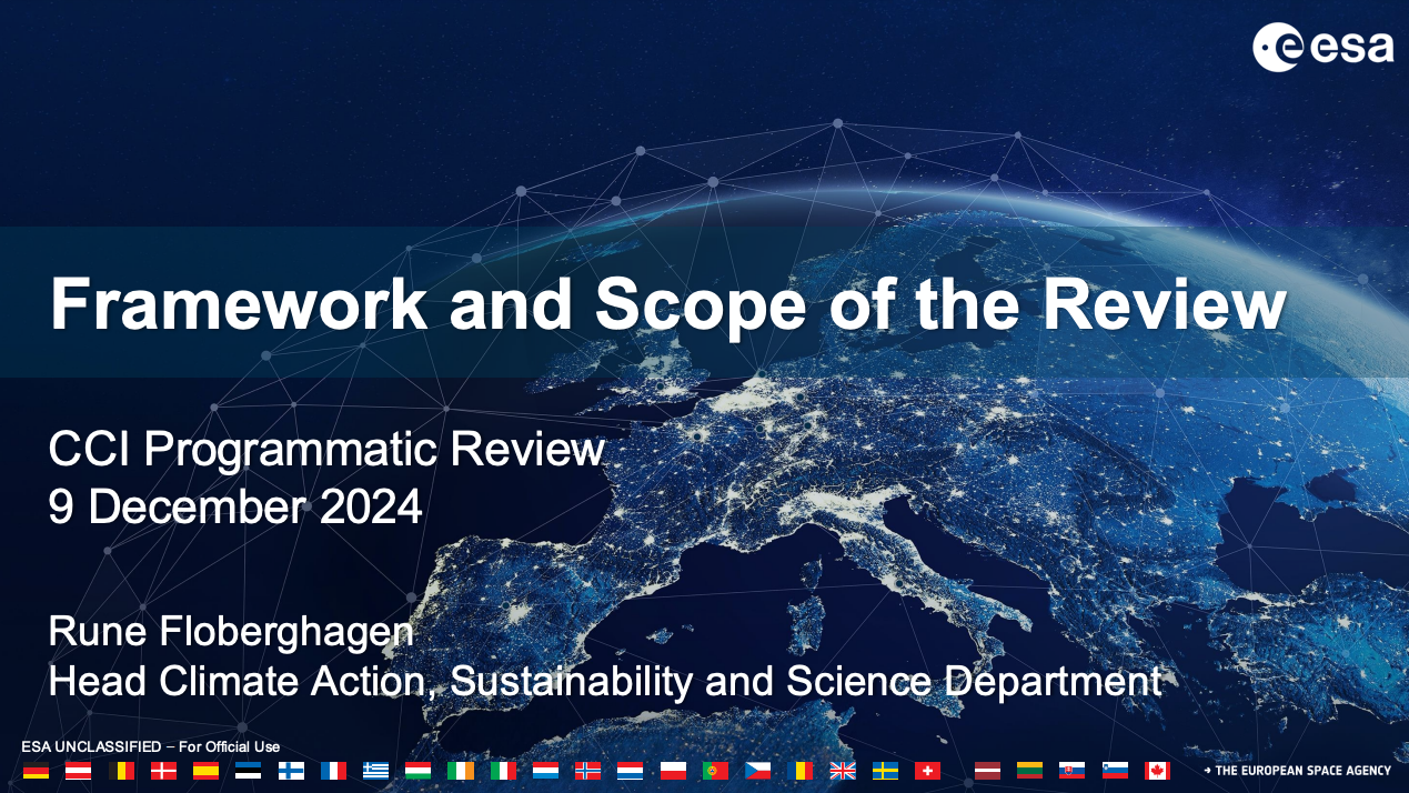 Framework and scope of the review