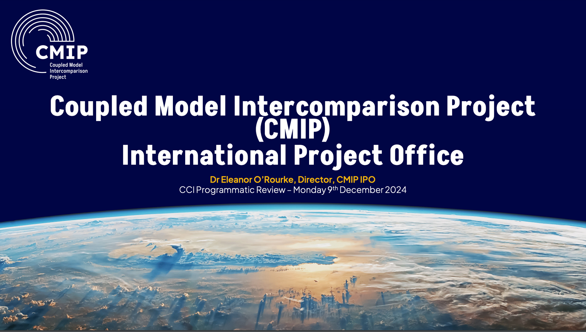 Theme (III) Linking climate observations & modelling: WCRP's Coupled Model Intercomparison Project